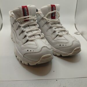 Skechers Sport Energy 2250 Sneakers Womens 8.5 White Leather Casual